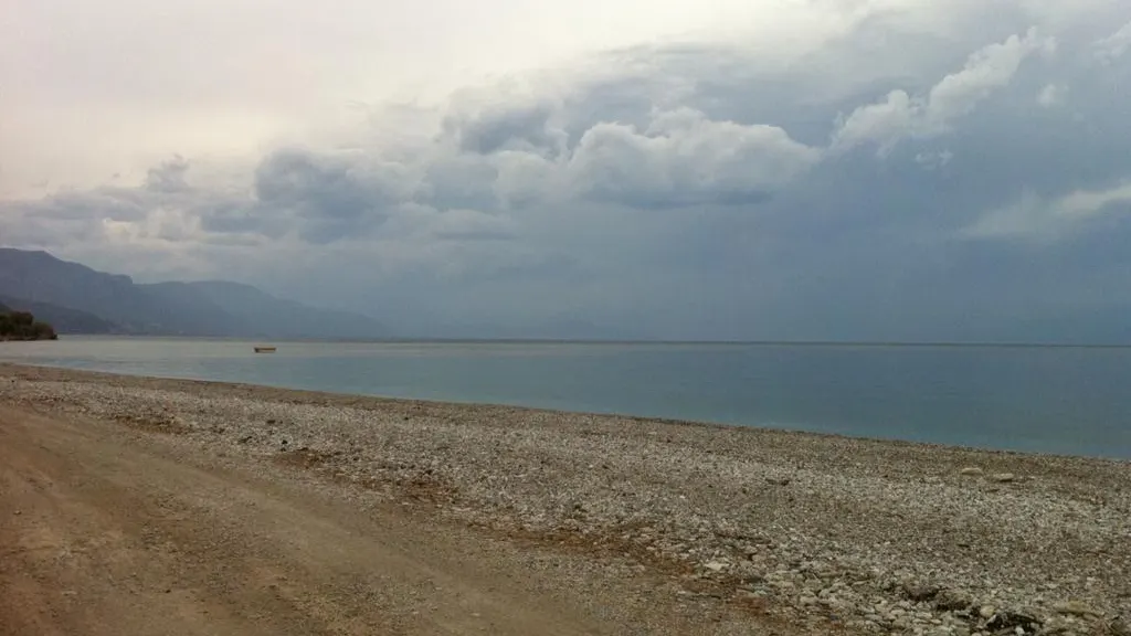 Coastline and sea views at Porovitsa Beach