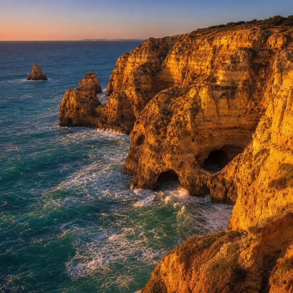 Algarve coastline near Porto de Mós Lagos